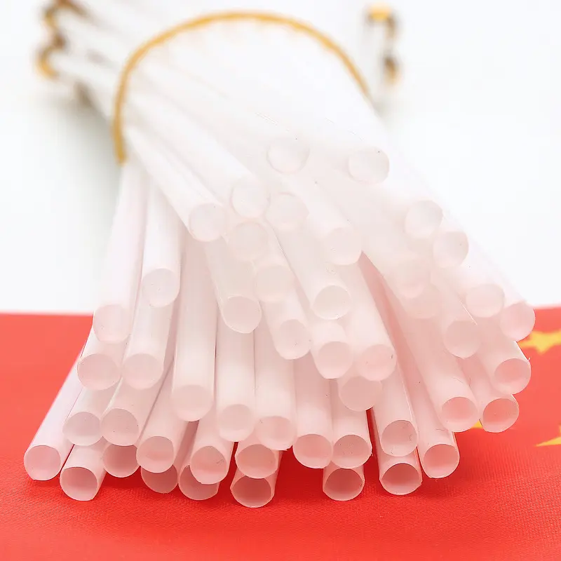2-hand held plastic flag pole