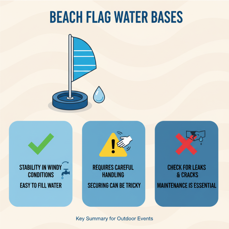 Why Use Beach Flag Water Base for Outdoor Events?