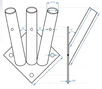 cad-custom-gold-3-way-flagpole-holder-wall-mount.png