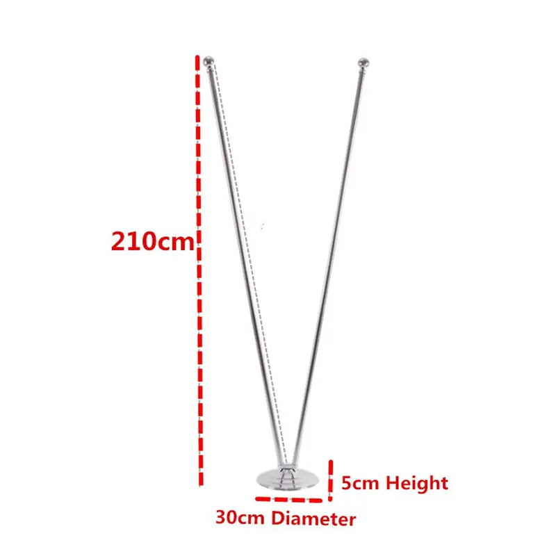 1- v shape flag pole